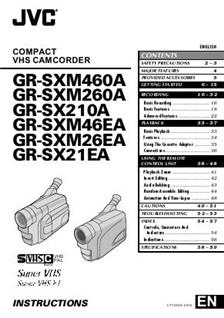 JVC GR SXM 26 manual. Camera Instructions.